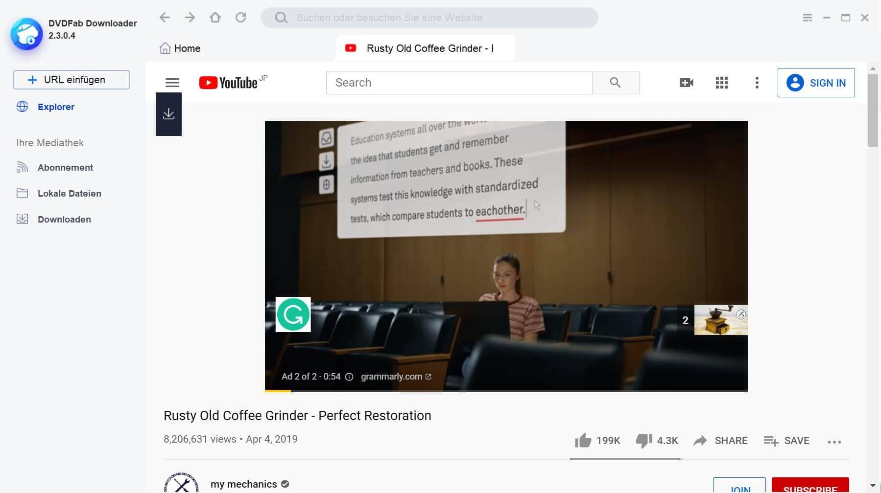 YouTube Video Downloader Kostenlos Video Downloader zum Videos Downloaden online