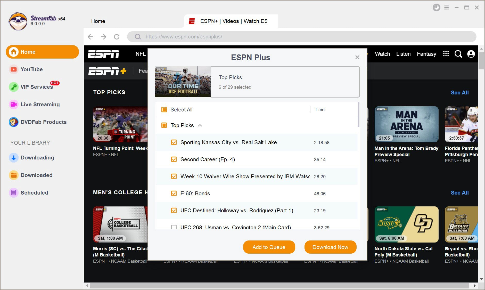 espn plus on directv