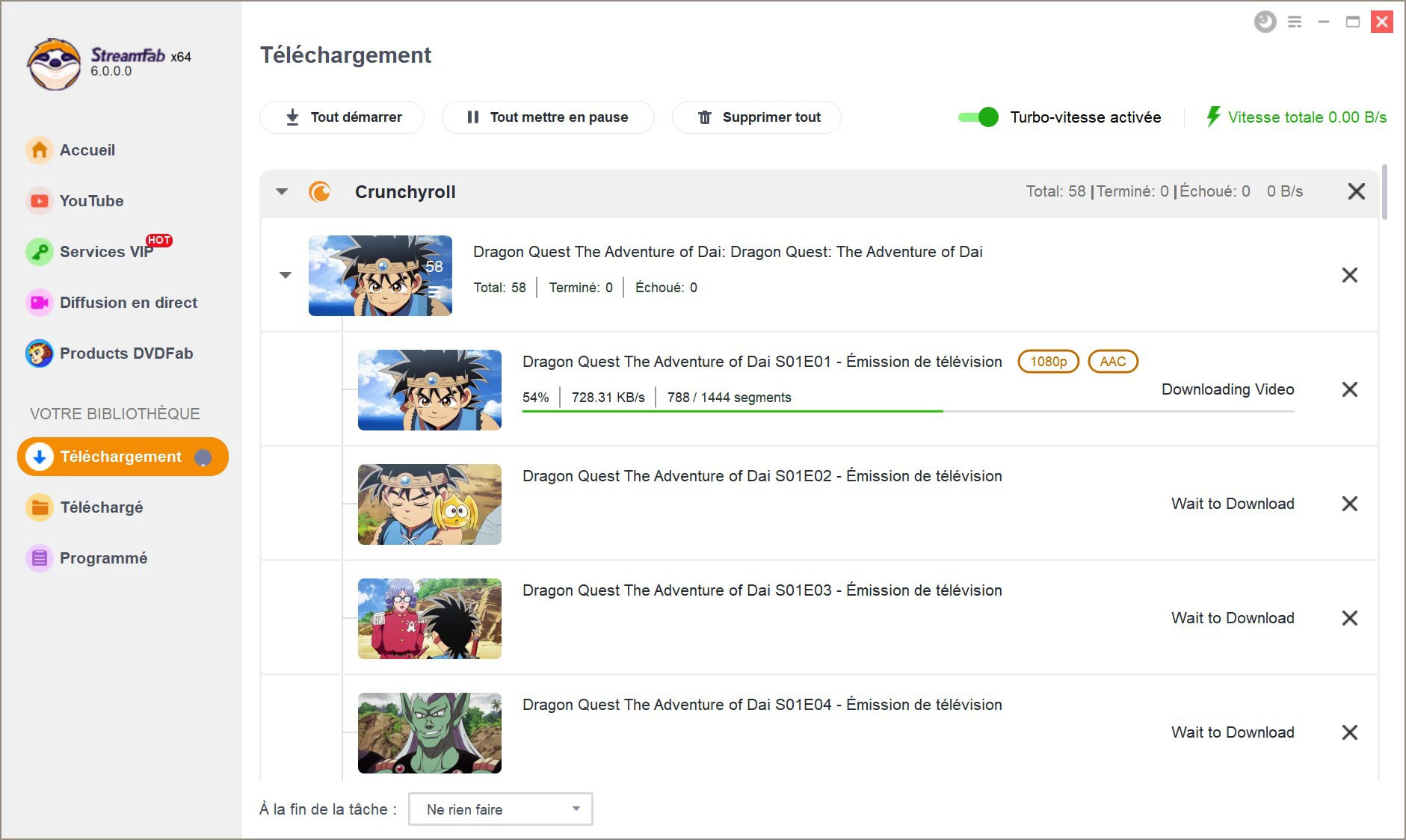 crunchyroll est en panne et la solution : StreamFab Crunchyroll Downloader