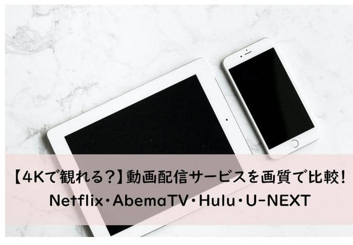 4kで観れる 動画配信サービスを画質で比較 Netflix Abematv Hulu U Next Streamfabのushinのブログ