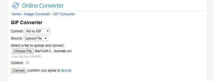 AVI to GIF, Convert AVI to GIF Online