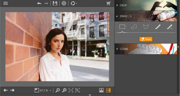 Removing watermark using Wondershare Fotophire