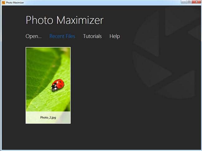 Convert low resolution image to high resolution:2.4 Fotophire Maximizer