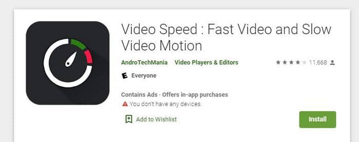 Fast Video and Slow Video Motion for android users