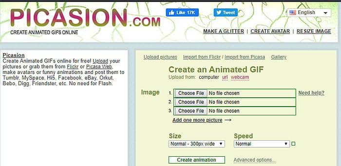 Get animation - Criar GIFs animados online - Criar um GIF - Fazer um GIF -  Picasion