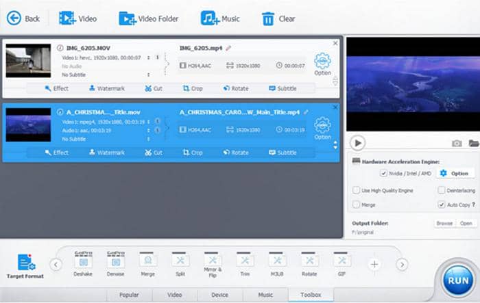 Video Editor for MOV Files