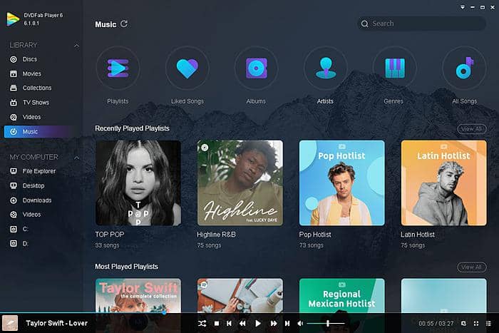 music player for win 10