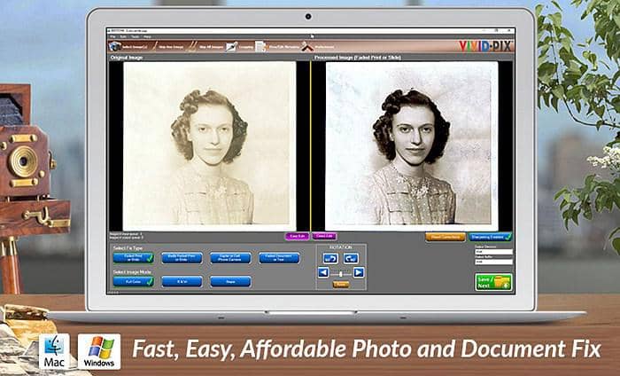 Repairing old photographs