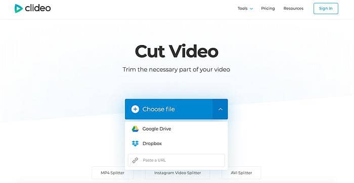 Versatile video cutter online app