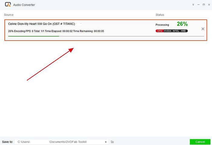 Start to Convert WMA to MP3 with Toolkit