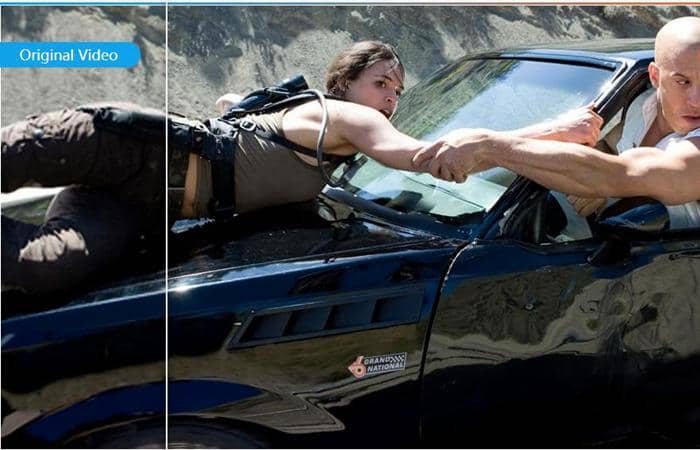 Sharpen and unsharpen videos