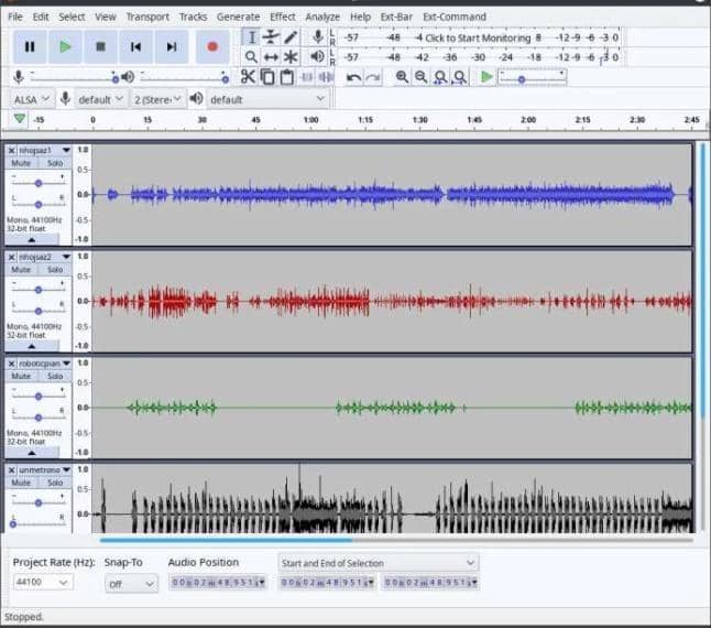 Audacityの使い方及びaudacityが使えない時の対策